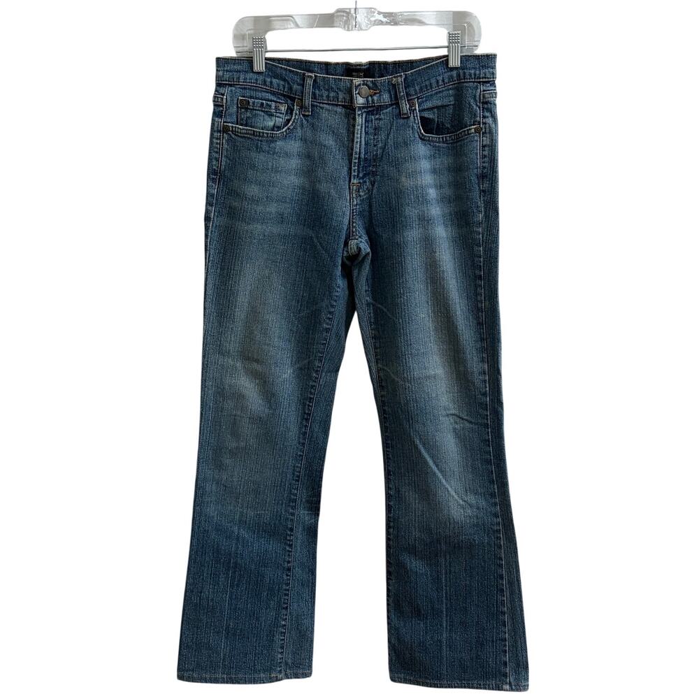 Mossimo Bootcut Jeans Womens 8 Blue Medium Wash Stretch Denim Mid Rise Casual
